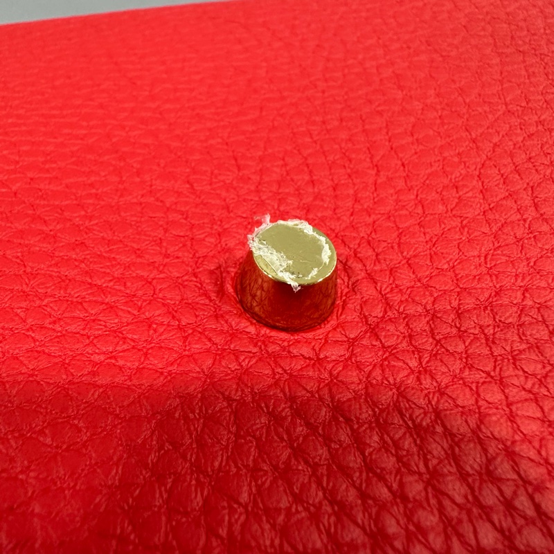 Hermes 紅皮金釦lindy 30 TC皮 D刻-7