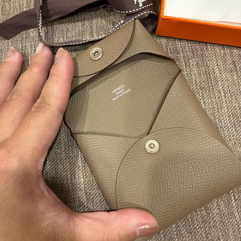 愛馬仕hermes Bastia 大象灰 零錢包👛 epsom 🇹🇼專櫃-9