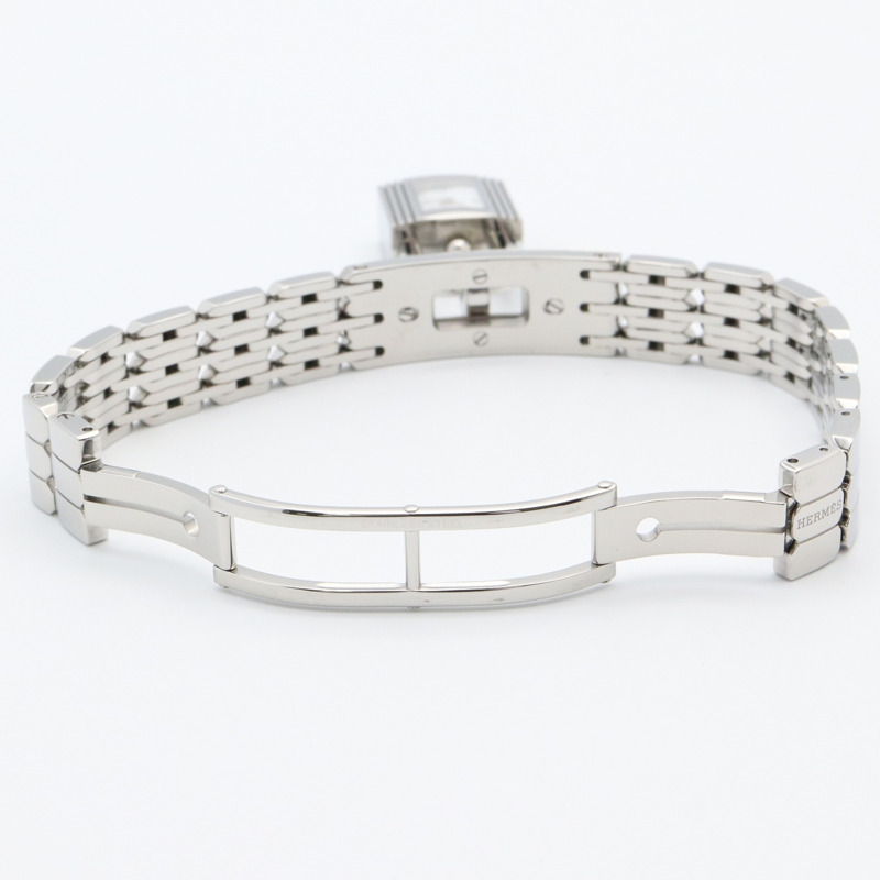 Hermès Kelly Mini 手錶,不鏽鋼,女士,白色,W056304WW00-3