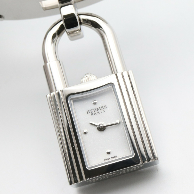 Hermès Kelly Mini 手錶,不鏽鋼,女士,白色,W056304WW00-4