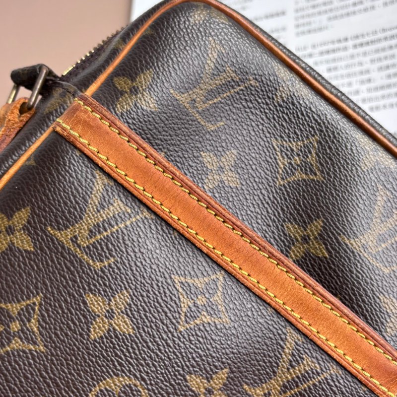 ::LOUIS VUITTON:: LV M45266 經典花紋日字斜背包-8