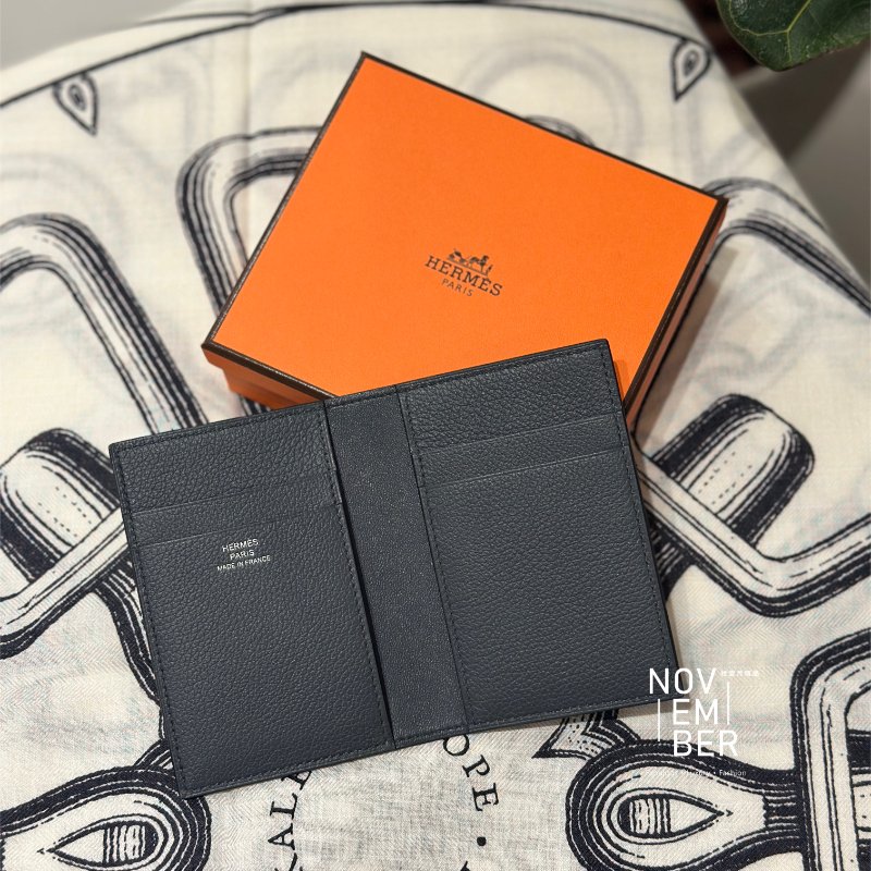 全新💖 Hermès 愛馬仕 霧霾灰卡包-1