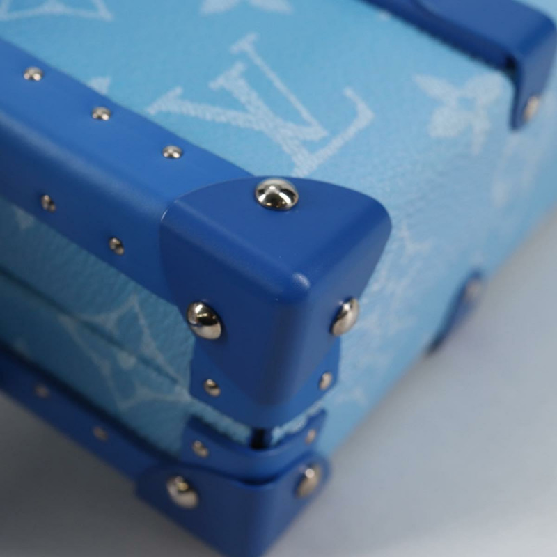 【日本直送】路易威登 Monogram Clouds Trunk 手拿包，藍白配色，型號 M20403，正品編號 140899SM-14