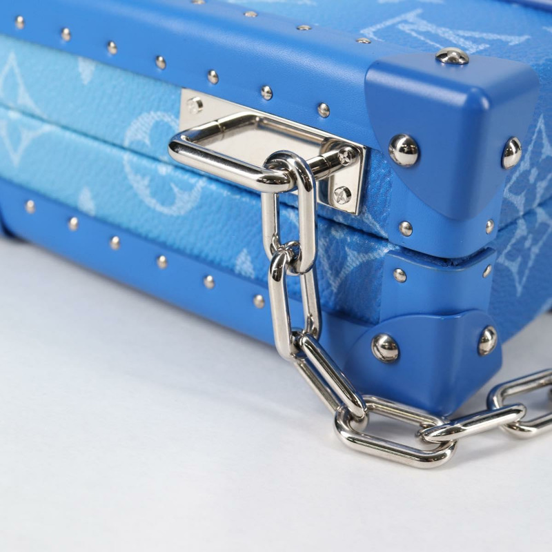 【日本直送】路易威登 Monogram Clouds Trunk 手拿包，藍白配色，型號 M20403，正品編號 140899SM-17