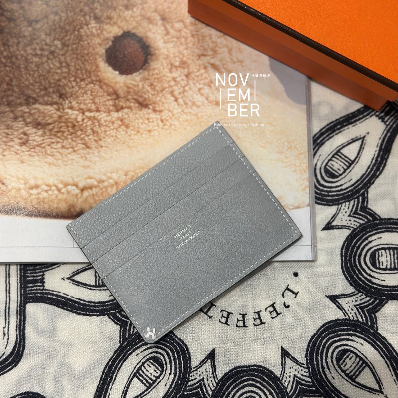 全新💖 Hermès 愛馬仕 冰川藍卡夾-2