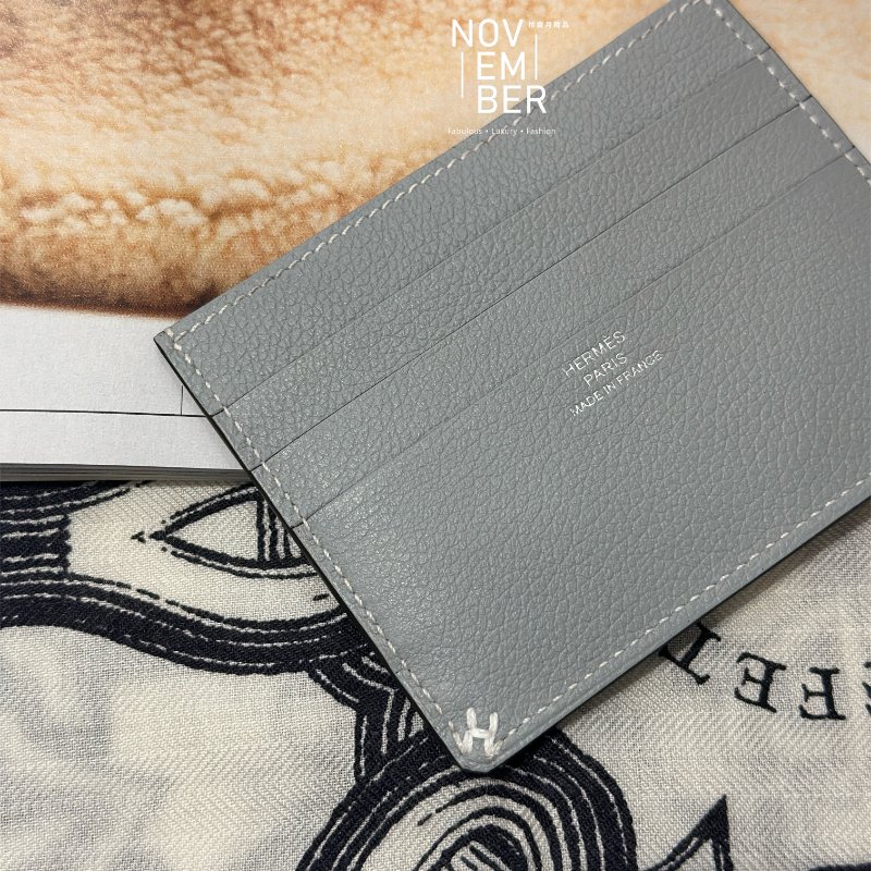 全新💖 Hermès 愛馬仕 冰川藍卡夾-3