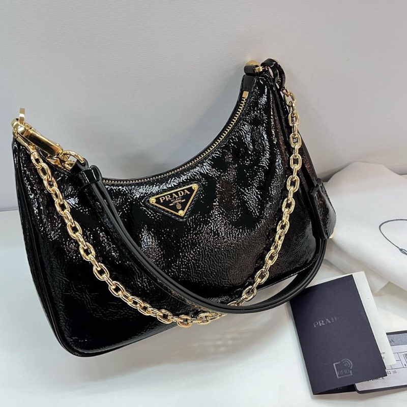 Prada chain shiny bag-0