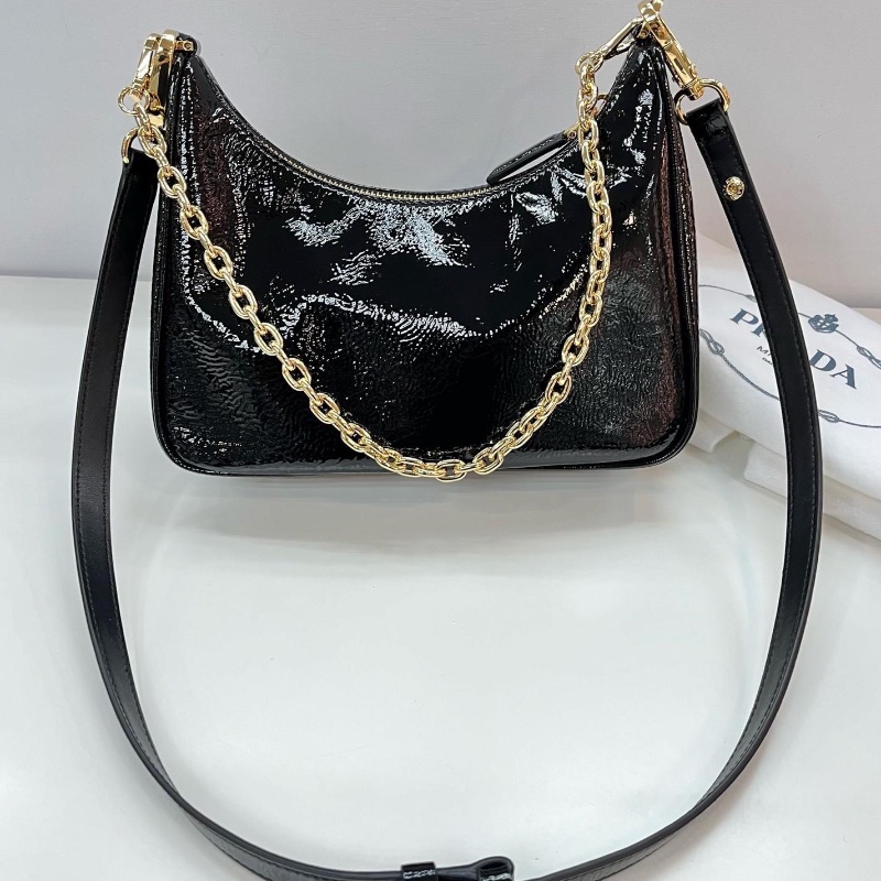 Prada chain shiny bag-1