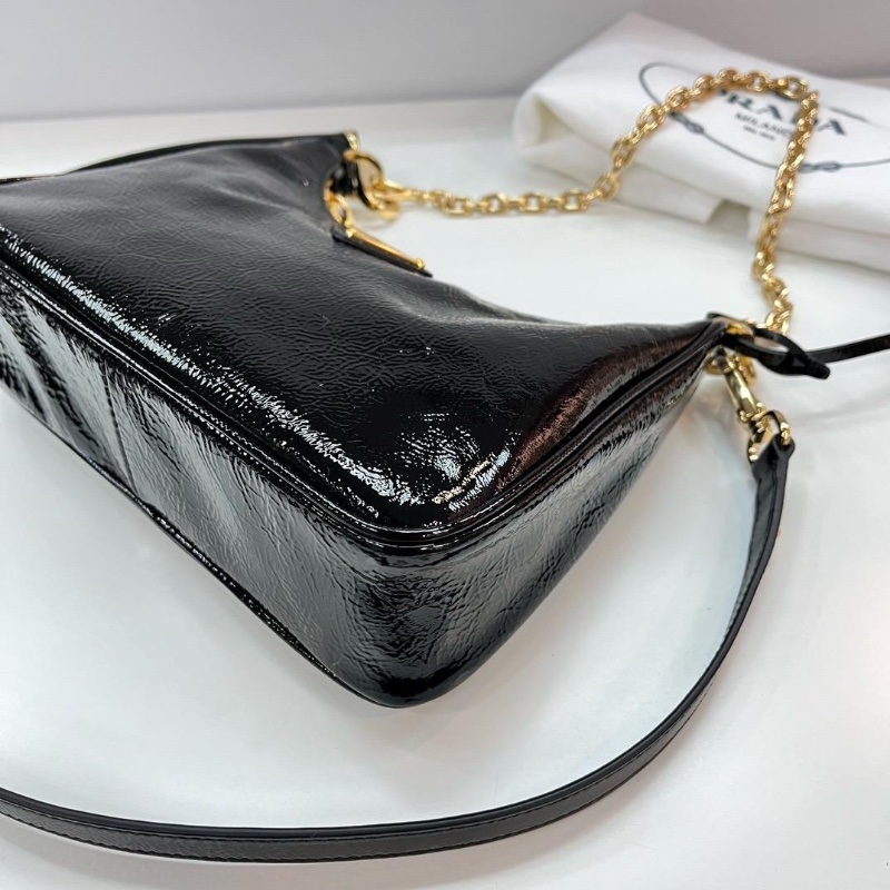 Prada chain shiny bag-3