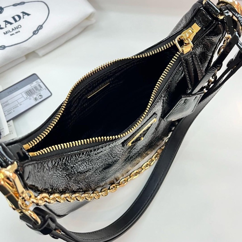 Prada chain shiny bag-4
