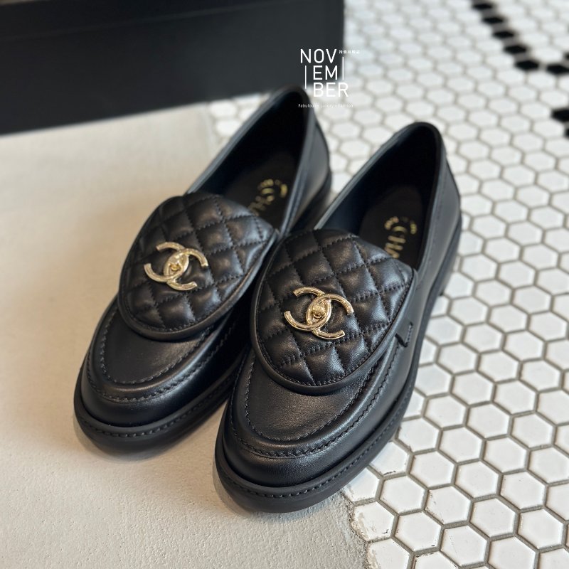 全新💖 Chanel 香奈兒 書包扣樂福鞋黑 38.5號-2
