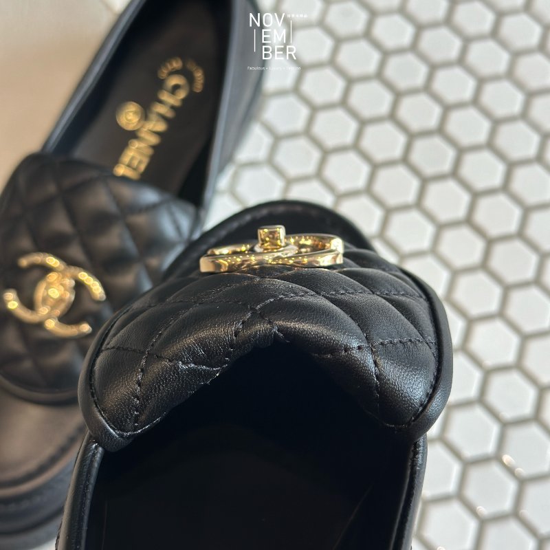 全新💖 Chanel 香奈兒 書包扣樂福鞋黑 38.5號-6