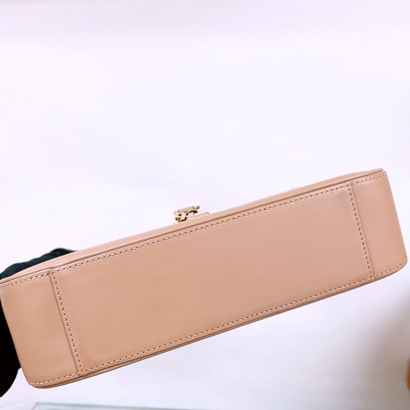 YSL le5a7 hobo 小號奶茶腋下包-3