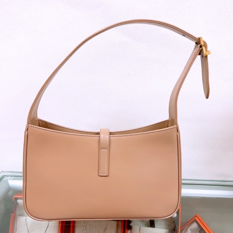 YSL le5a7 hobo 小號奶茶腋下包-6