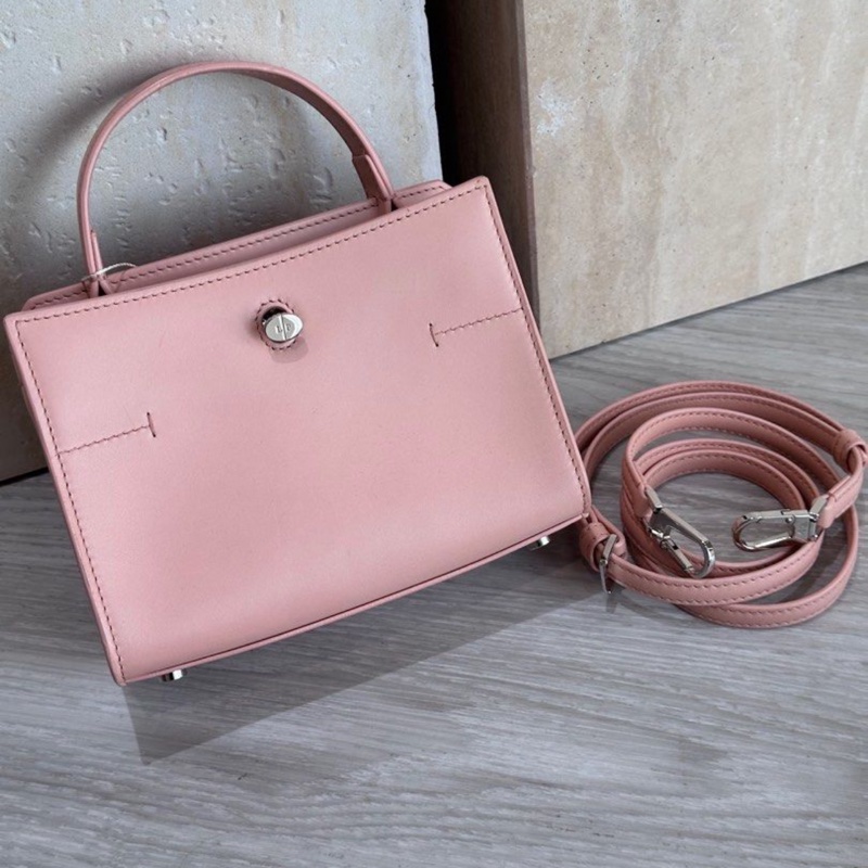 Loro piana 粉膚色方包🩷可手提可斜背-0