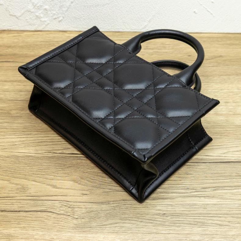 DIOR 迷你 TOTE 全皮 黑色-1