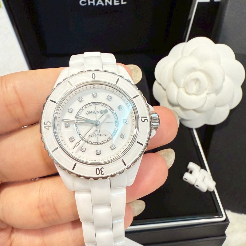 香奈兒 CHANEL J12 ✨ 透明裱褙白陶瓷-1