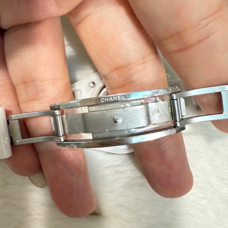 香奈兒 CHANEL J12 ✨ 透明裱褙白陶瓷-11