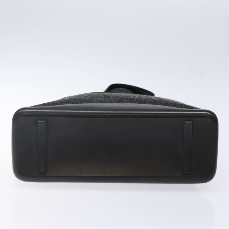 【日本直送】PRADA 手提包 皮革 黑色 銀色 正品 bs29047-4