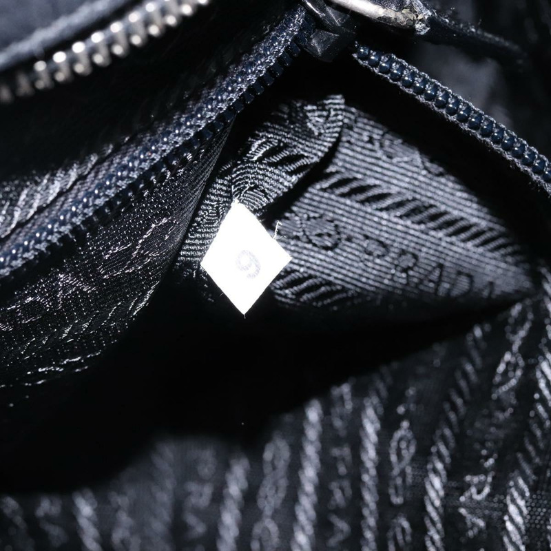 【日本直送】PRADA 手提包 皮革 黑色 銀色 正品 bs29047-10