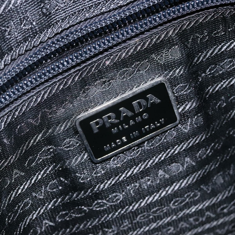 【日本直送】PRADA 手提包 皮革 黑色 銀色 正品 bs29047-18