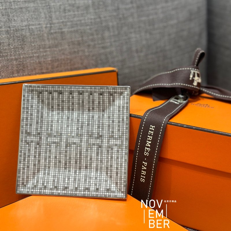 全新💖 Hermès 愛馬仕 馬賽克小方盤-0
