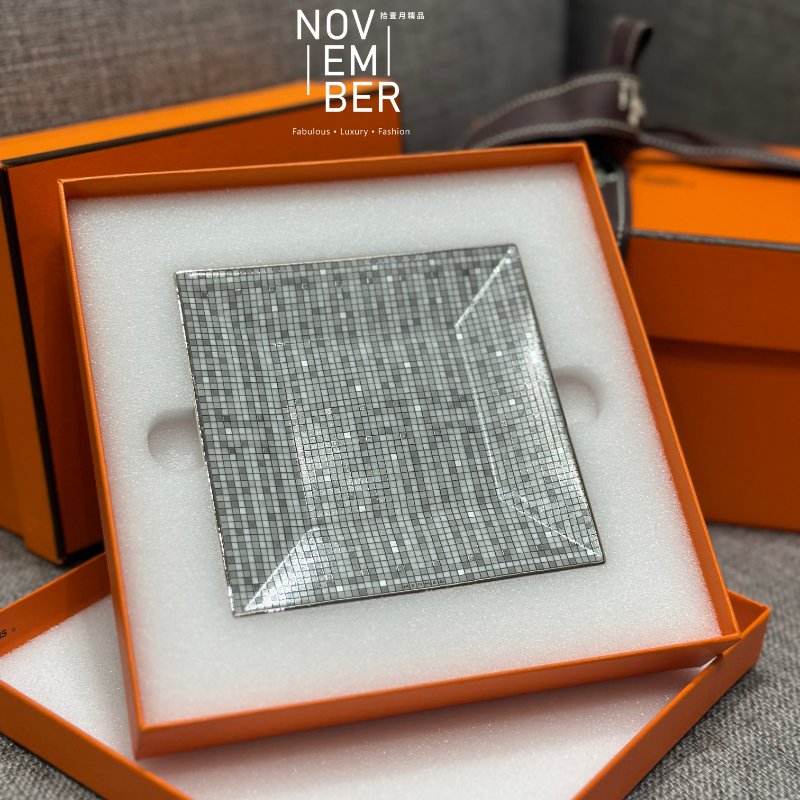 全新💖 Hermès 愛馬仕 馬賽克小方盤-4