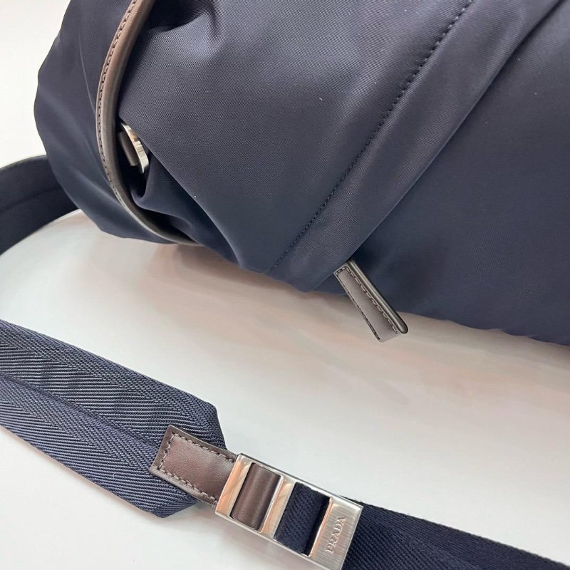 Prada blue coffee backpack-3