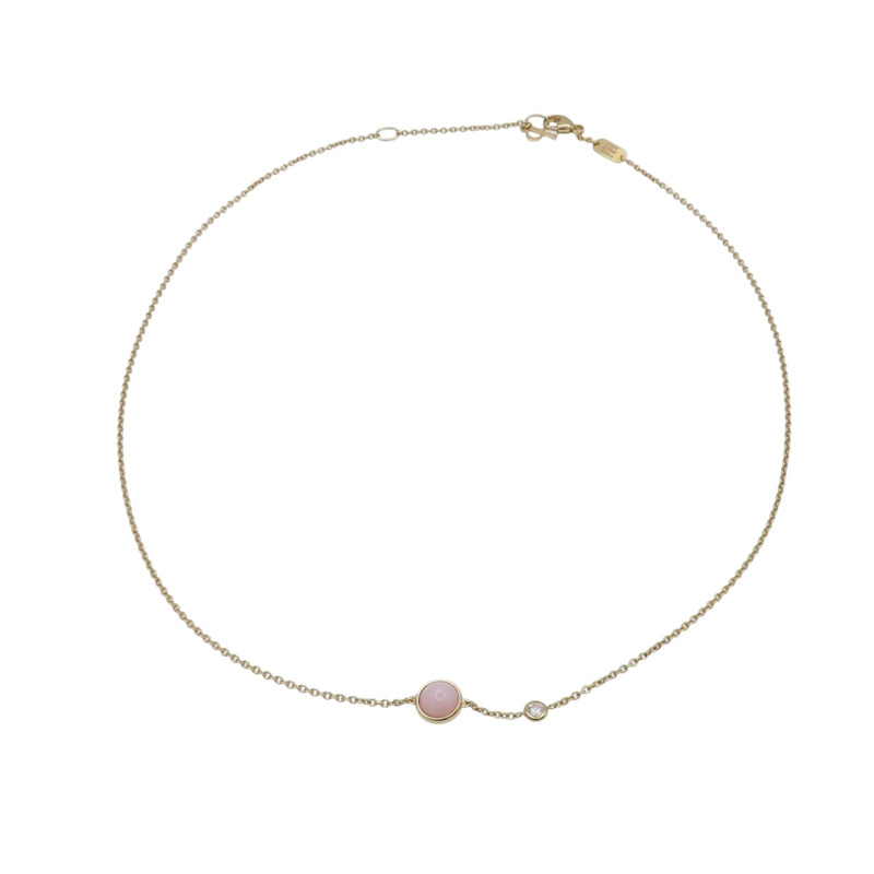 18K 玫瑰金 Possession 粉紅蛋白石 鑽石 項鍊【Piaget 伯爵】-2