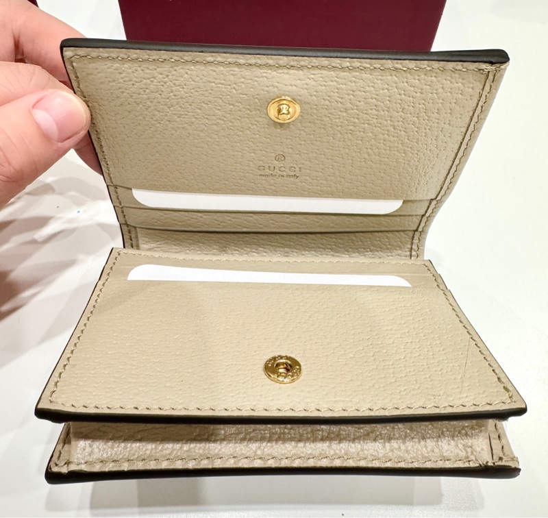 Gucci Ophidia GG 523155 燕麥奶 牛皮短夾 PVC-1