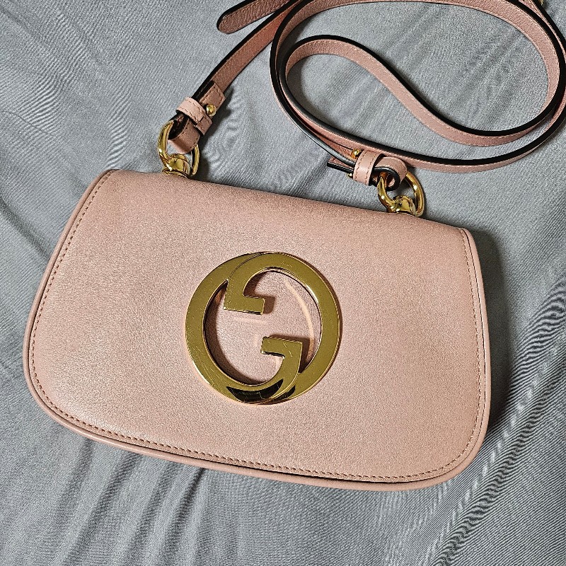 🩷gucci mini blonide 粉紅色 斜揹包-0