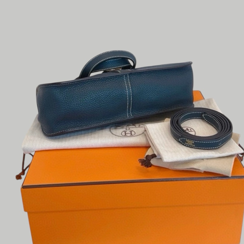 Hermes Halzan 31 松柏綠金扣-6