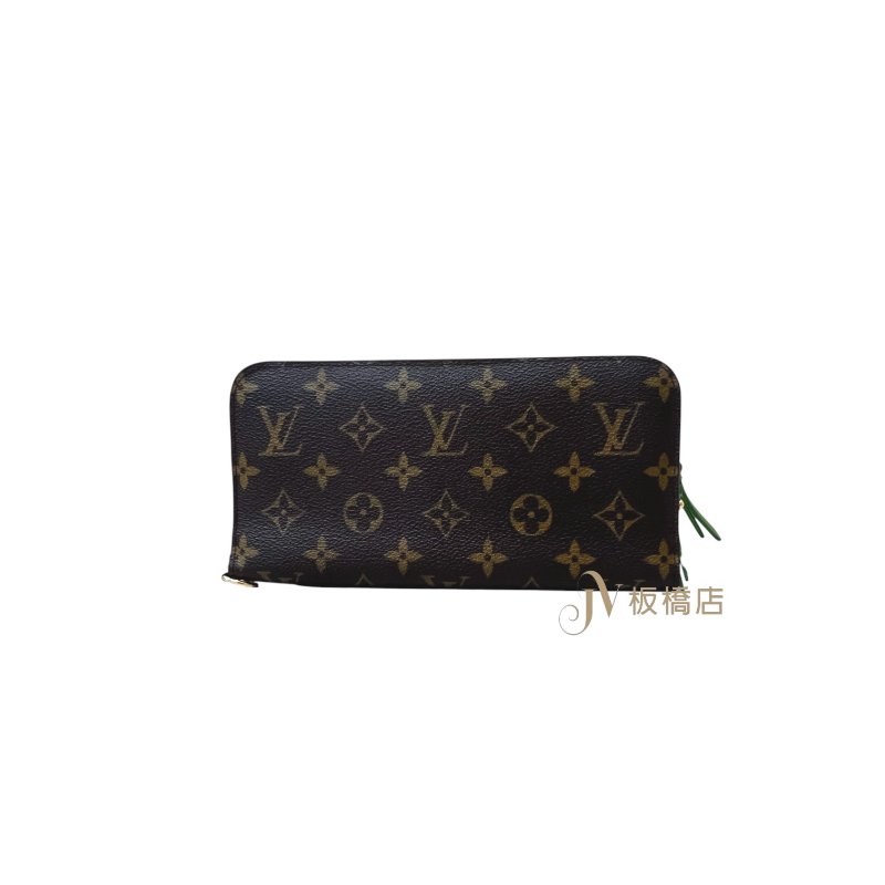 LV 原花綠內裡對開長夾M66565-5