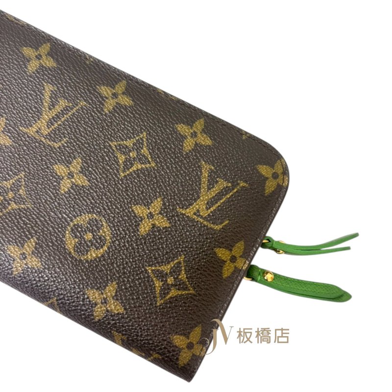LV 原花綠內裡對開長夾M66565-8