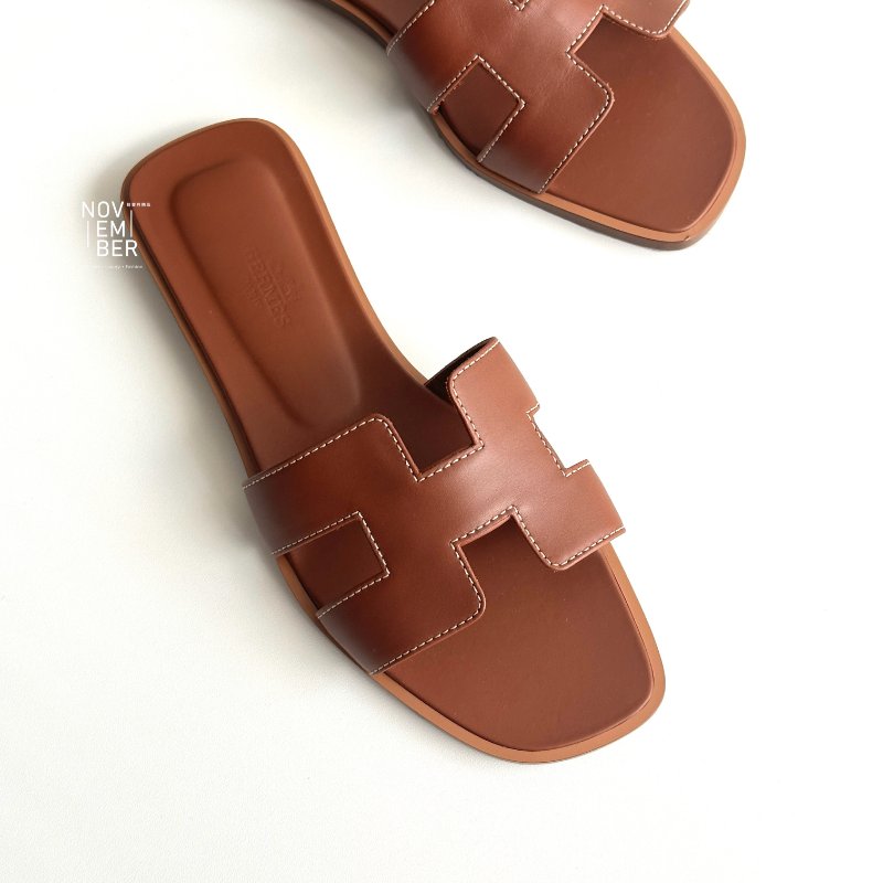 全新💖 Hermès 愛馬仕 Oran Oasis 涼鞋 金棕🤎-1
