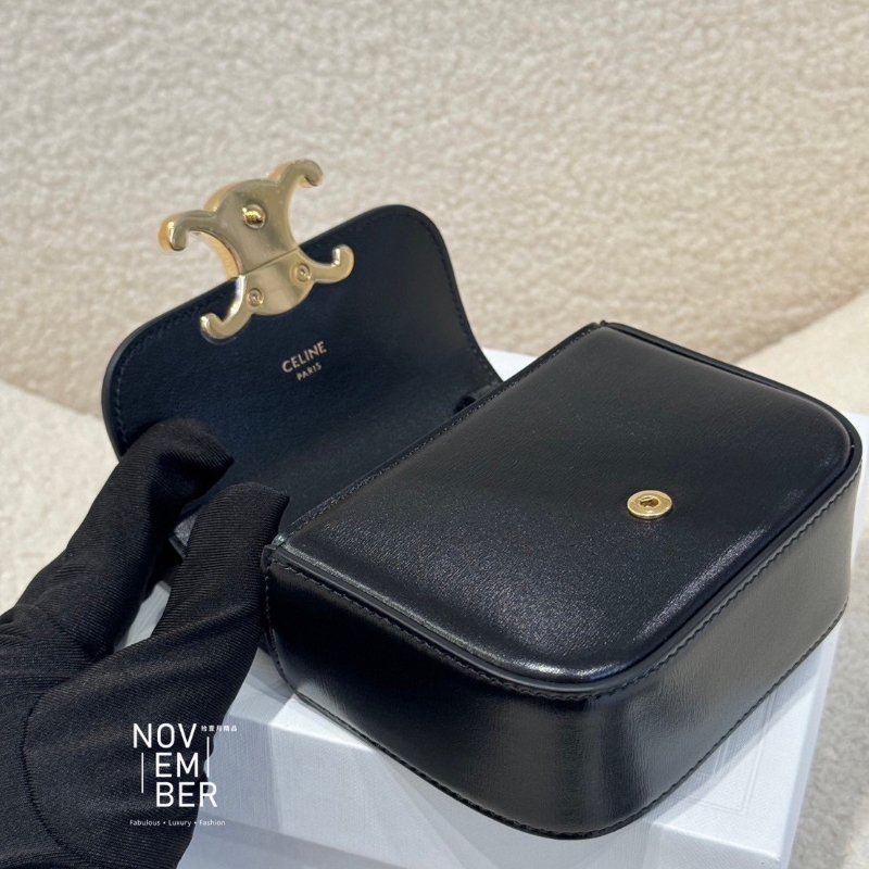 全新🖤 Celine 賽琳 黑色迷你腰包-1