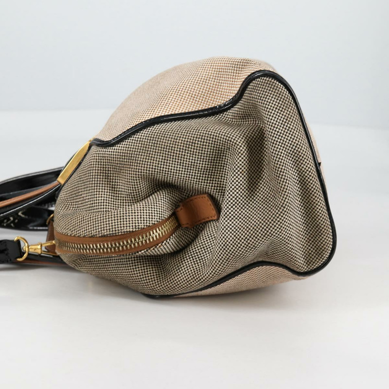 【日本直送】FENDI 駱駝色雨衣手提包帆布兩用包米色金色正品 BA5335-2