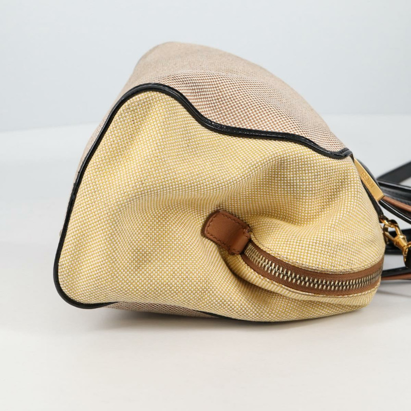 【日本直送】FENDI 駱駝色雨衣手提包帆布兩用包米色金色正品 BA5335-3
