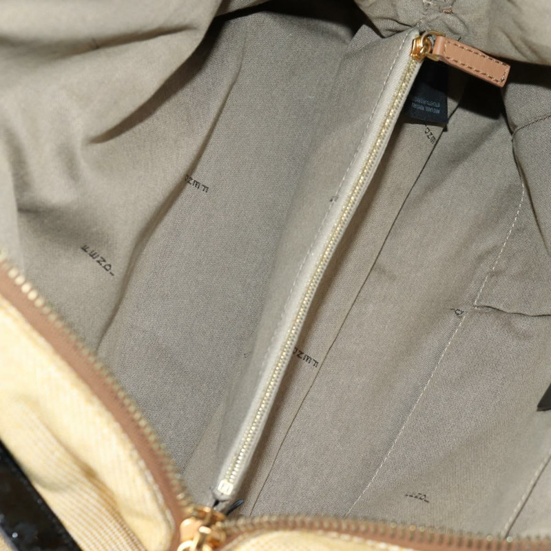 【日本直送】FENDI 駱駝色雨衣手提包帆布兩用包米色金色正品 BA5335-10