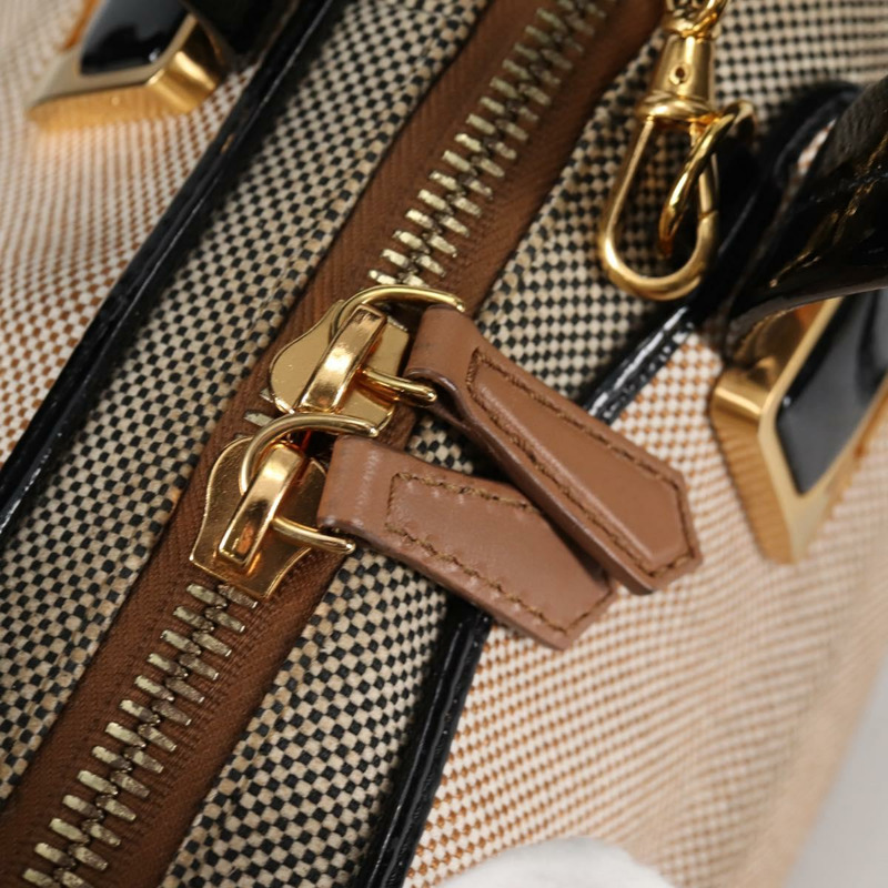 【日本直送】FENDI 駱駝色雨衣手提包帆布兩用包米色金色正品 BA5335-19