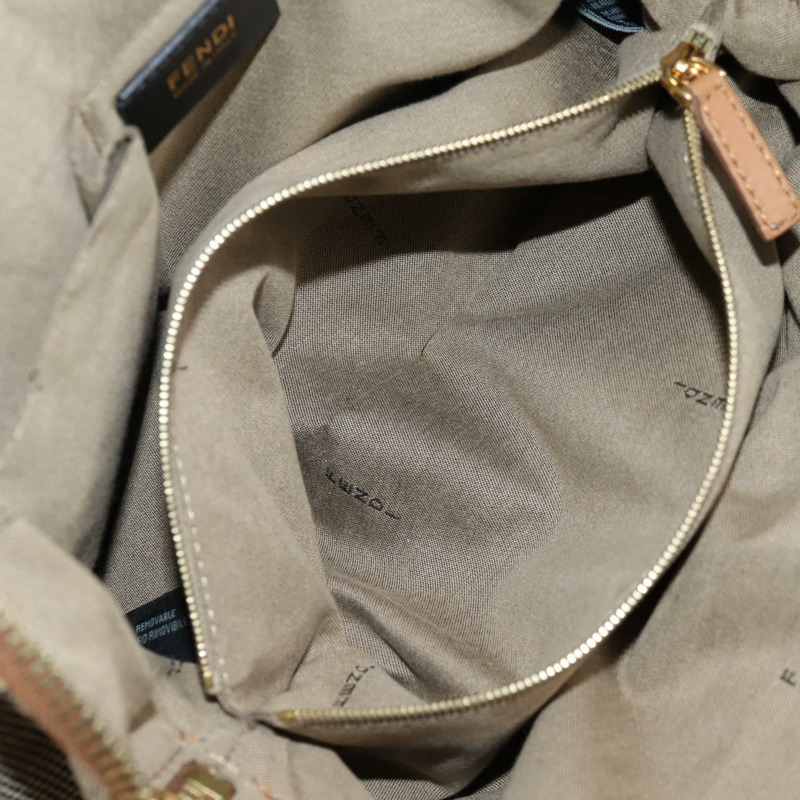 【日本直送】FENDI 駱駝色雨衣手提包帆布兩用包米色金色正品 BA5335-24