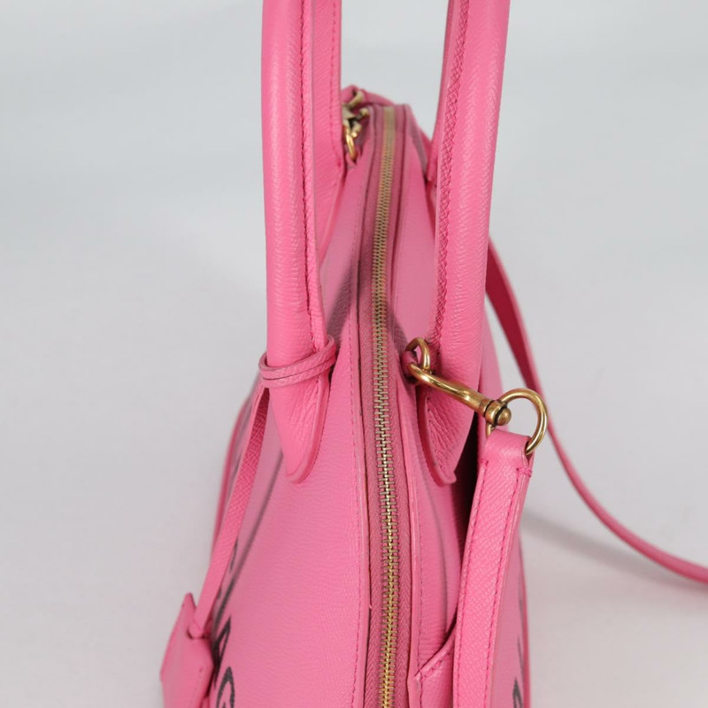 【日本直送】BALENCIAGA Ville 頂部提把 S 手提包 皮革 2 向 粉紅色 518873 正品 BA5162M-13