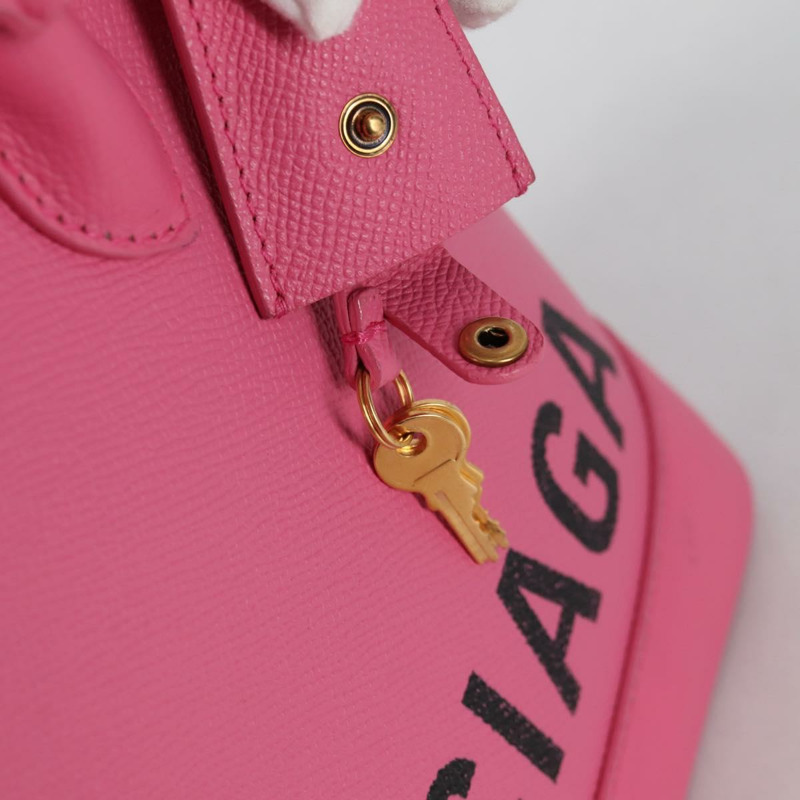 【日本直送】BALENCIAGA Ville 頂部提把 S 手提包 皮革 2 向 粉紅色 518873 正品 BA5162M-23