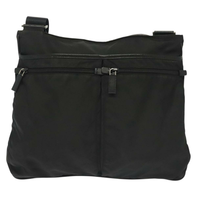 【日本直送】PRADA 單肩包 尼龍 黑色 銀色 正品 yk19379-1