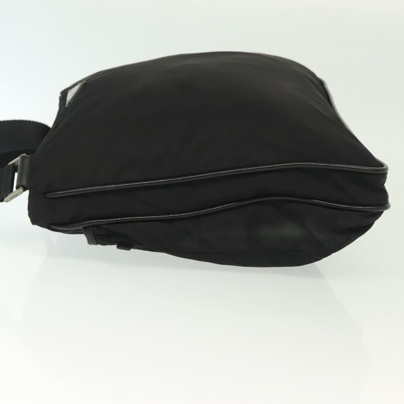 【日本直送】PRADA 單肩包 尼龍 黑色 銀色 正品 yk19379-3