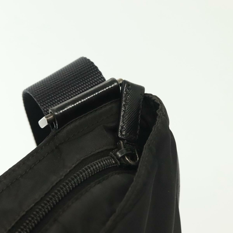 【日本直送】PRADA 單肩包 尼龍 黑色 銀色 正品 yk19379-8