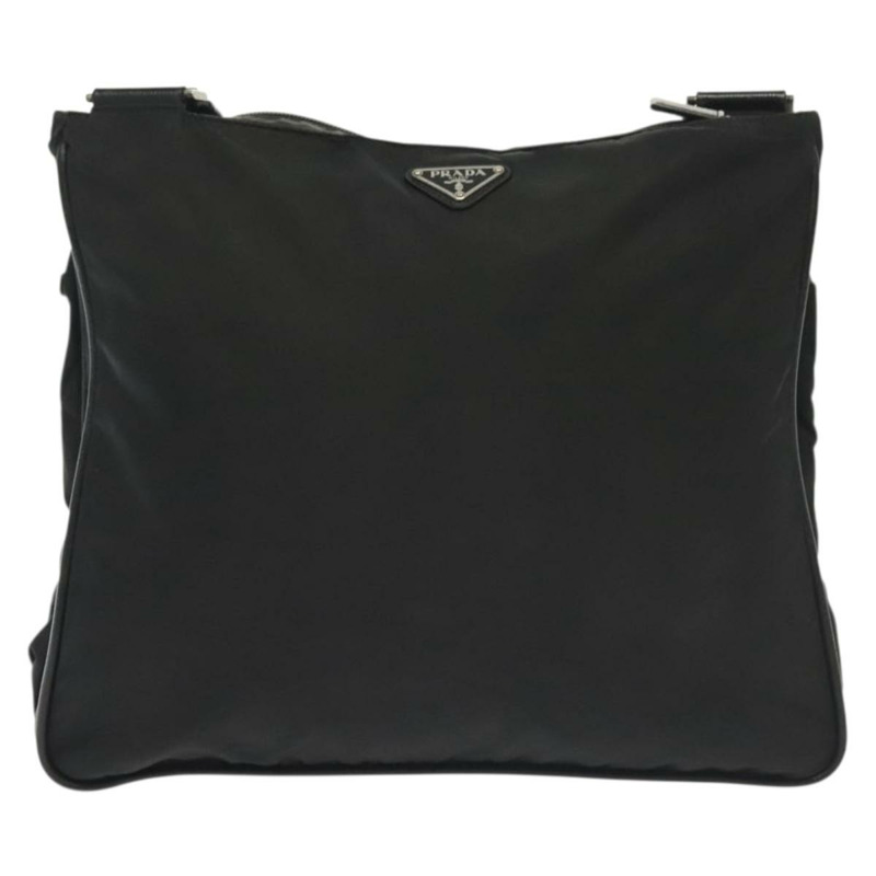 【日本直送】PRADA 單肩包 尼龍 黑色 銀色 正品 yk19379-12
