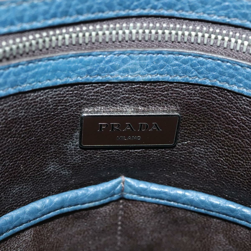 【日本直送】PRADA 肩背包 皮革 白色 藍色 銀色 正品 bs29256-18