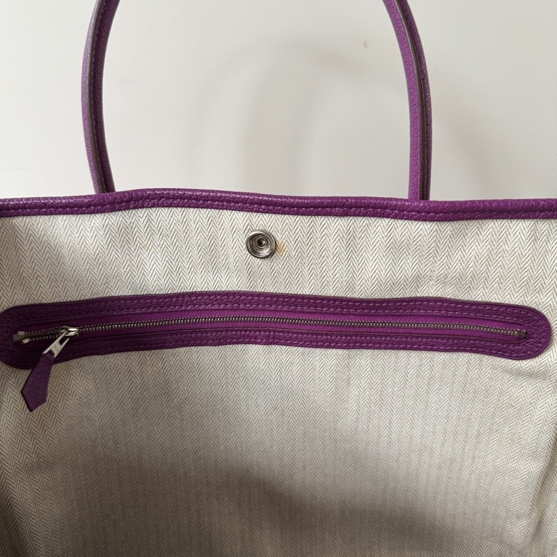 Hermes GP 36 皮革 N5 Cassis 黑醋栗紫 花園包-9
