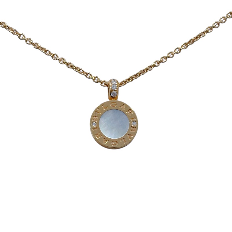 BVLGARI 寶格麗 BVLGARI BVLGARI NECKLACE 紅瑪瑙/白貝母 玫瑰金項鏈 18K金-0